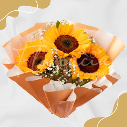 Ramo de 3 girasoles